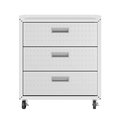 Manhattan Comfort Fortress 31.5" Mobile Garage Chest with Drawers 4GMCC-WH